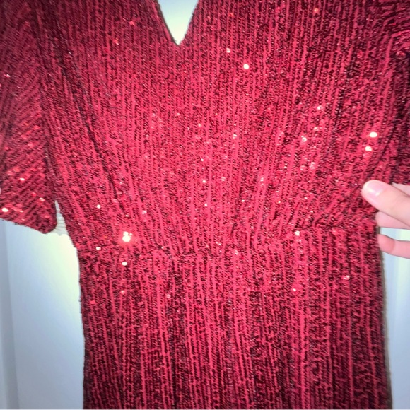 Altar’d State Red Sequin Dress ❤️✨ - Picture 4 of 9